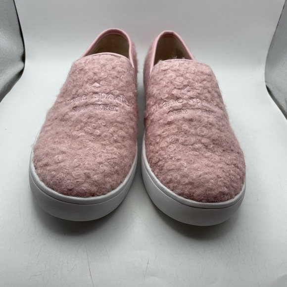 Kate Spade Misty faux fur womens pink loafers size 7.5 - Picture 4 of 9